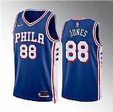 Men's Philadelphia 76ers #88 Kai Jones Royal Icon Edition Stitched Jersey Dzhi,baseball caps,new era cap wholesale,wholesale hats